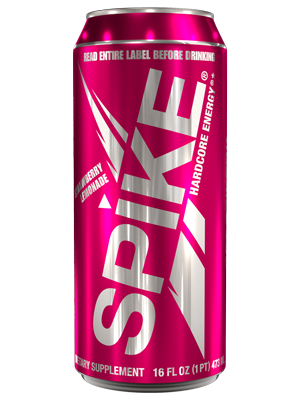 Biotest© Spike® Hardcore Energy, Strawberry Lemonade case of 12 (16 oz)