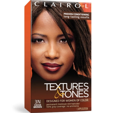 Clairol© Textures & Tones 3N, COCOA BROWN