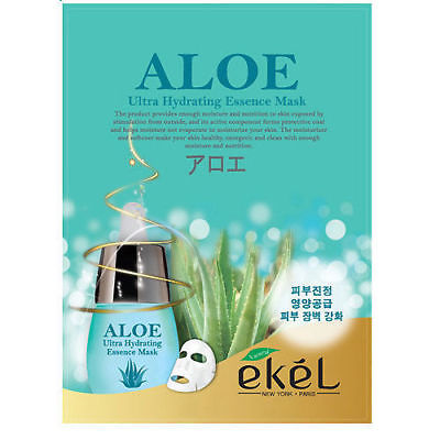 Ekel© Ultra Hydrating Essence Mask Aloe 10pcs Pack